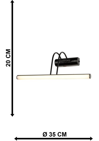 Şık Siyah Ledli Aplik, modern ve estetik aydınlatma çözümü, alüminyum materyal indirimleri