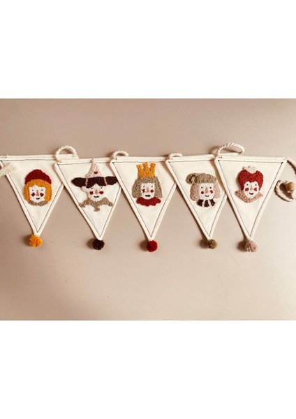 Punch Üçgen Flama | Flama | Çocuk/bebek Odası Dekor | Banner | Çocuk Odası Süs | Punch Işleme fırsatları