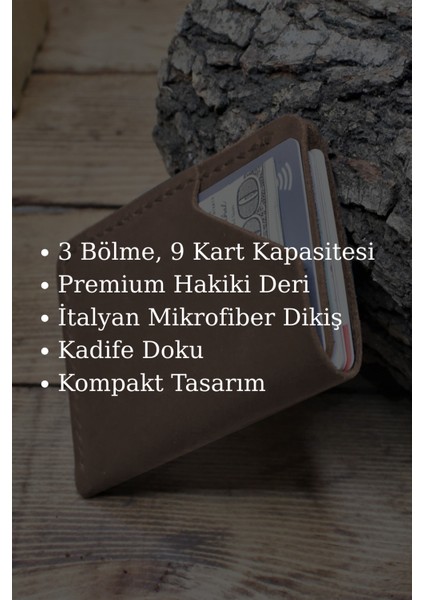 Gerçek Deri El Yapımı Hakiki Deri Kartlık Italyan Dikiş Premium Hakiki Deri Kompakt Kartlık modelleri