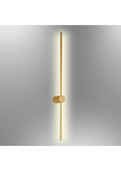 Shiny Metal Led Eskitme Aydınlatma, Modern ve Şık Tasarım, Sarı Renk