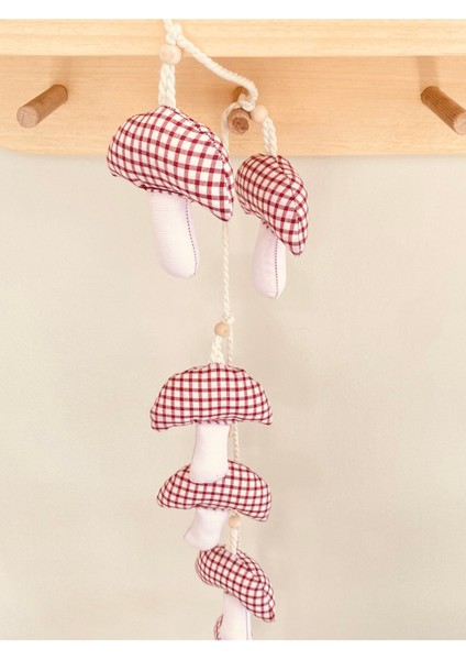 Kırmızı Mantar Flama | Flama | Çocuk/bebek Odası Dekor | Banner | Çocuk Odası Süs fırsatları