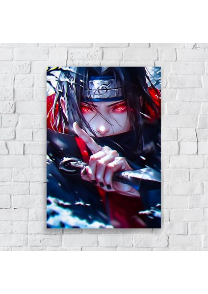 Anime Metal Poster Parlak Göz Alıcı Renkler - Saitama Tek Atan Kel Adam
