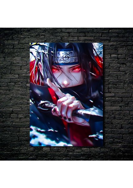 Anime Metal Poster Parlak Göz Alıcı Renkler - Saitama Tek Atan Kel Adam