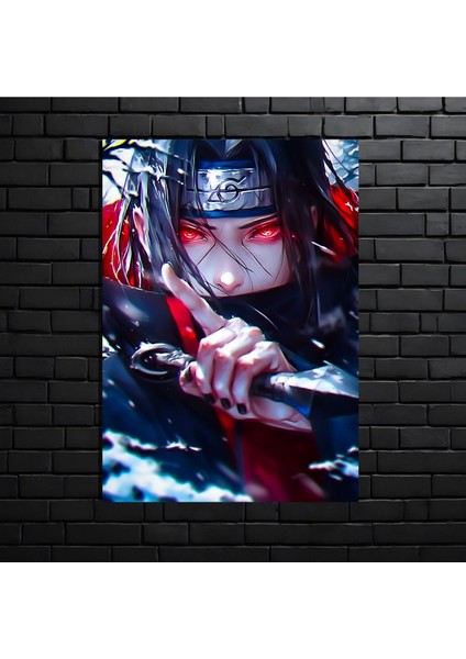 Anime Metal Poster Parlak Göz Alıcı Renkler - Saitama Tek Atan Kel Adam