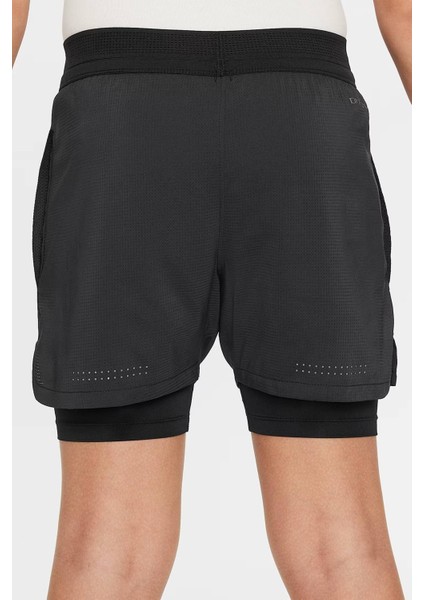 Multi Tech Dri Fit Adv Genç Çocuk 2in Taytlı Antrenman Şortu Siyah modelleri