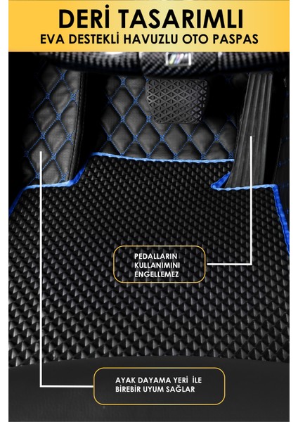 Bmw F10 5.serisi (2011-2017) Uyumlu Deri 8d Havuzlu Tam Set Oto Paspas .4 modelleri