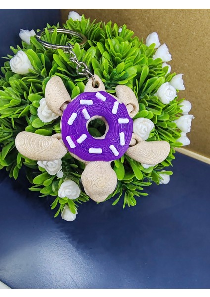 Kaplumbağa Temalı Kartlı Anahtarlık Hediyelik 15 x 10 cm Kart (25 Adet )