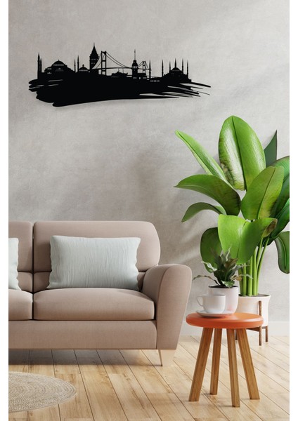 Istanbul Siluet Metal Tablo