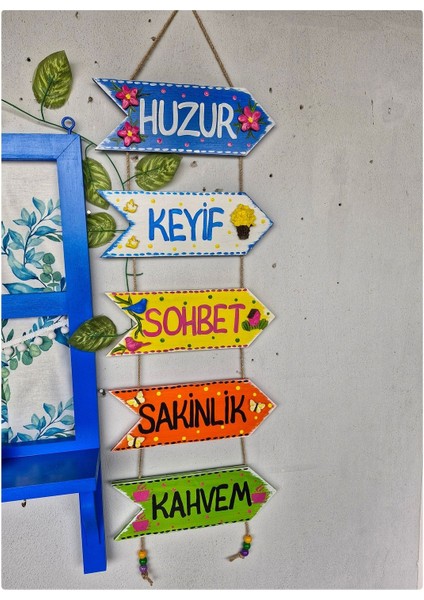 Kişiselleştirilebilir Balkon Duvar Dekor Seti,ahşap Pencere+Pano+Oklar
