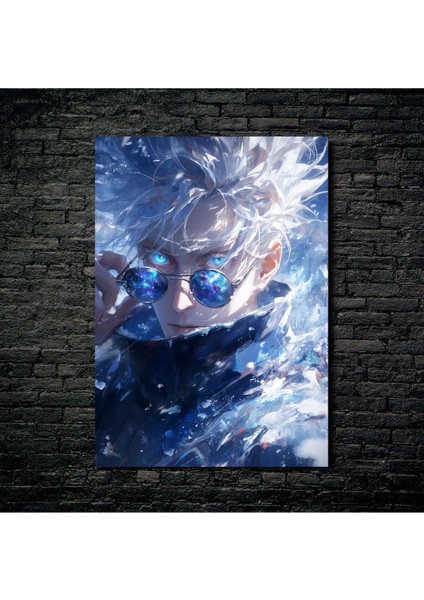 Anime Metal Poster Parlak Göz Alıcı Renkler - Shinobu'nun Kelebek Dansı