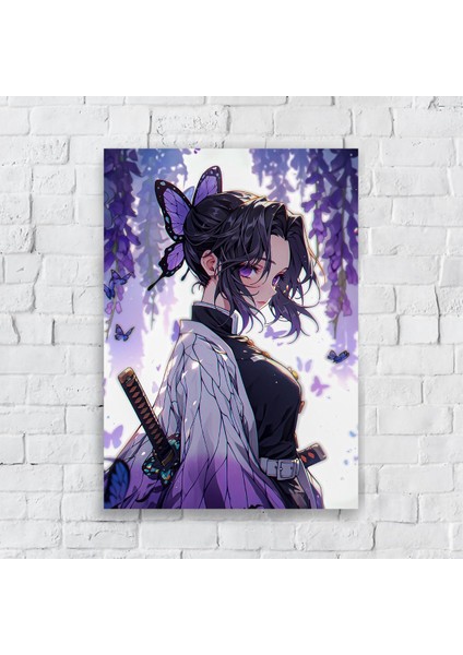 Anime Metal Poster Parlak Göz Alıcı Renkler - Sharingan'ın Gücü Itachi