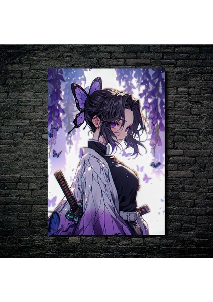 Anime Metal Poster Parlak Göz Alıcı Renkler - Sharingan'ın Gücü Itachi