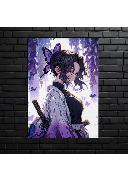 Anime Metal Poster Parlak Göz Alıcı Renkler - Sharingan'ın Gücü Itachi