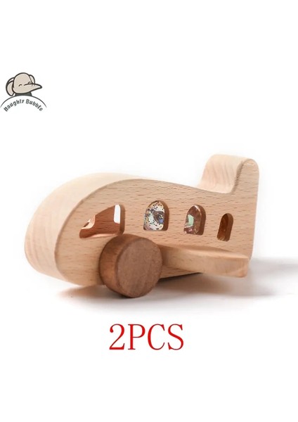 Ahşap Tren Oyuncak Montessori Bebek Eğitim ı Ahşap Tramvay Bebek Öğrenme ı Ahşap Bebek ı Pinball Uçağı (Yurt Dışından)