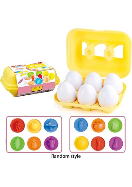 Montessori Yumurta 3D Bulmaca Öğrenme Eğitimi Matematik ı lar Akıllı Oyun Akıllı Oyun Rengi Meyve Eşleştirme (Yurt Dışından)