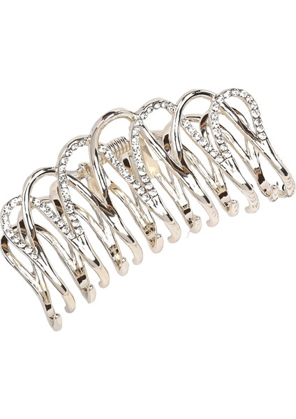 Trendy Yengeç Saç Pençe Klip Kızlar Moda Popüler Saç Yay Aksesuarları Için Set ile Inci Rhinestones Saç TOKASIR002-INCI (Yurt Dışından)