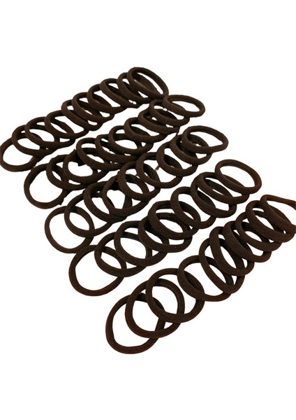 20/50/100 Adet lar Elastik Saç Bantları Kızlar Sweets Scrunchie Lastik Bant Saç Bağları Klipler Kafa Bandı Saç Aksesuarları Siyah / Boyut 100 Adet (Yurt Dışından)