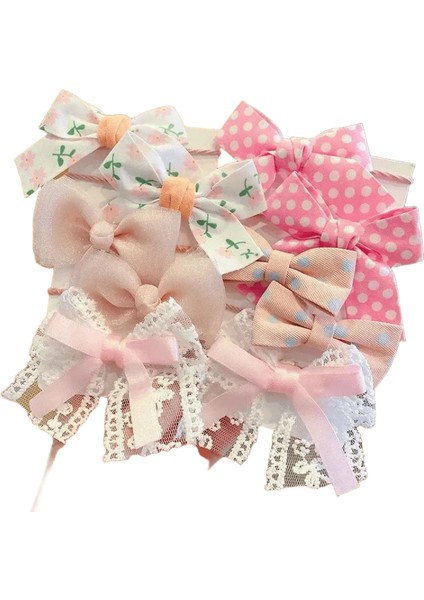 10PCS/SET Büyük Yay Çiçek Elastik Saç Bantları lar Kızlar Tatlı Saç Bağları Moda Kafa Bantları Saç Aksesuarları Kidcolor Için Lastik Bant A7 (Yurt Dışından)