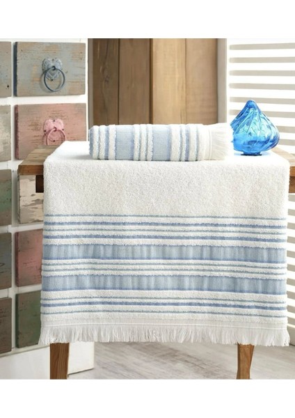 Pamuklu 2'li Banyo Havlu Seti Hamamtakımı Seti Günlük Çeyizlik Banyo Havlusu (70X140-50X90)