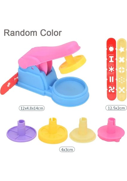 Hamur Oyun Aracı Karikatür Dinozor Meyve Silindir Makas Playdough Aksesuarları Plastik Yayın Kalıp Erken Eğitim Oyuncak No.5 Renk (Yurt Dışından)