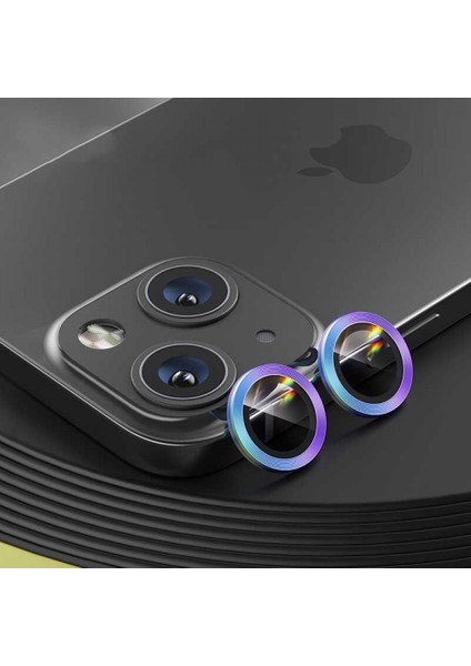 Apple iPhone 14 Mercek Lens Kamera Koruyucu Renkli