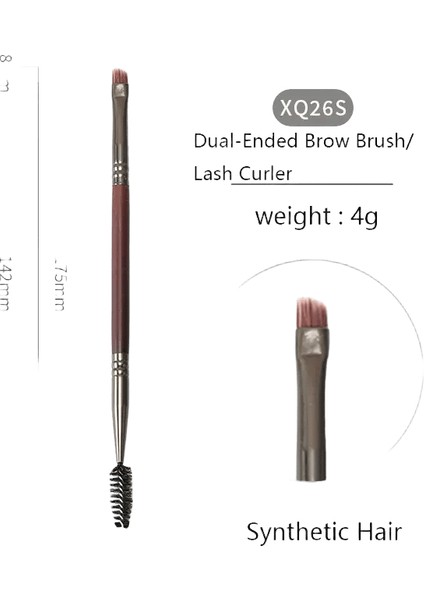 Ovw Hayvan Saç Makyaj Fırçası Komple Set 28 Pcs Dudak Fırçaları Göz Farı Fırçası Yumuşak Makyaj Fırçası Güzellik Araçları Smudge Fırçası Tek Elle XQ26S (Yurt Dışından)