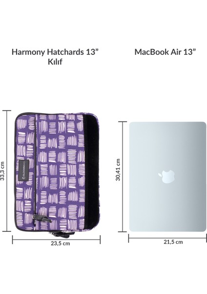Harmony Hatchards 13 Inç Macbook / Laptop Kılıfı