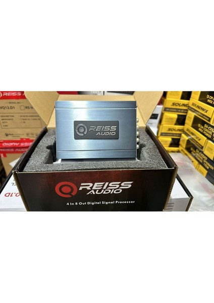 Rs-4dsp8 8 Kanal Işlemci + 4 Kanal Amfi Bluetooth Uzaktan Kumanda