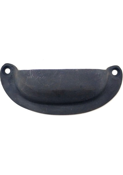 Antika Tarz Dekoratif Pirinç Düz Tas Mobilya Kulbu - 37X87 Mm, Oksit