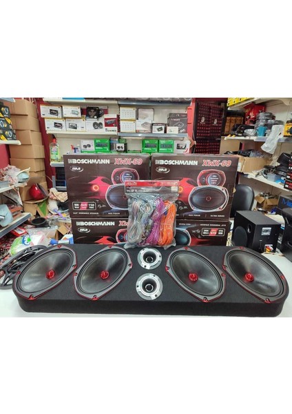 Oval Set 4 Adet 20CM Mid 900W 2 Adet Tweeter Pantizot Kablo Kiti Hediyeli modelleri