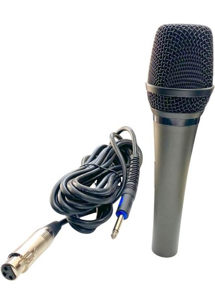 S-Line Audio Kablolu El Tipi Mikrofon Yarı Metal Yarı Plastik 5metre Kablolu