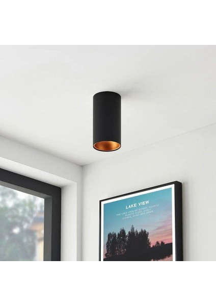 10x6 cm metal tavan armatürü, 7W beyaz ışık, GU10 duy, modern tasarım