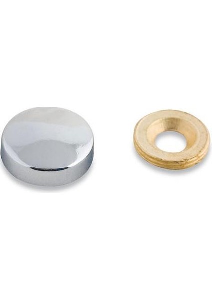 Dekoratif Vida Kapağı Parlak Krom 20MM - 10 Adet