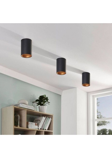 10x6 cm metal tavan armatürü, 7W beyaz ışık, GU10 duy, modern tasarım modelleri