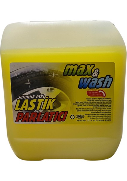 Max Wash Seramik Etki Lastik Parlatıcı 5kg