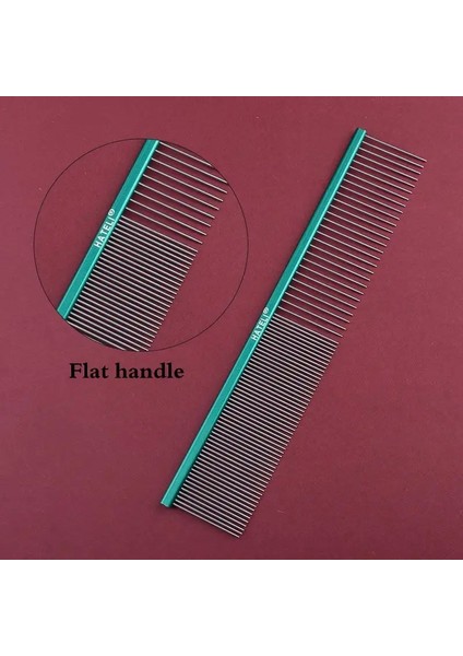 16/19/22 cm Yavru Bakım Köpek Bakım Uzmanı Alüminyum Bakım Tarakları Kedi Köpek Bakım Tarakları Köpek Saç Bakım Tarakları yeşil Düz SAP/BOYUT:16 cm (Yurt Dışından)