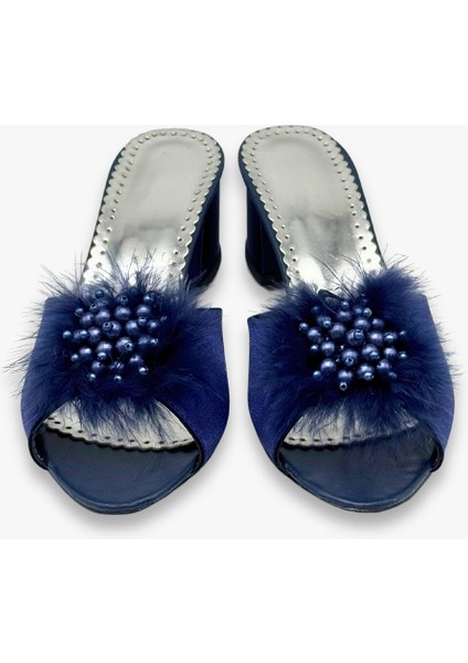 Kadın Tüylü ve Taşlı Şık Günlük Ev Terliği Çeyiz Terliği Süslü Doğum Misafir Gelin Terliği indirimleri