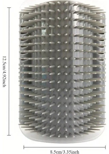 Çok Fonksiyonlu Kedi Çizim Fırça Duvarı/masa Monte Edilebilir Kendi Kendine Temizleme Kılları, Ppilovalsage, Pet Care Essentialcolor: Gri (Yurt Dışından)