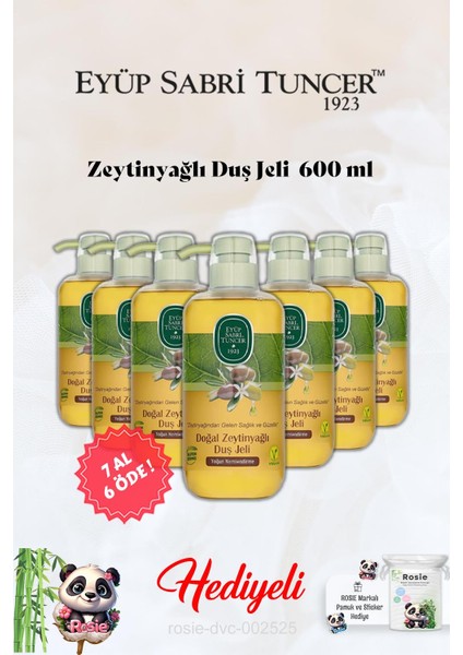Zeytinyağlı Duş Jeli 7 Al 6 Öde Eyüp Sabri Tuncer ve Rosie Hediye