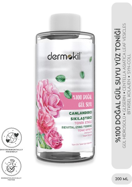 Tonik Doğal Gül Suyu Özlü 200 ml
