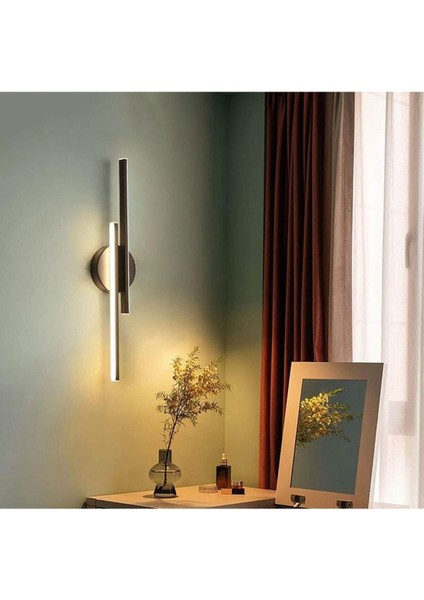 Şık Siyah Led Duvar Aplik, E27, Alüminyum, Yatak, Çocuk Odası, Antre ve Hol İçin