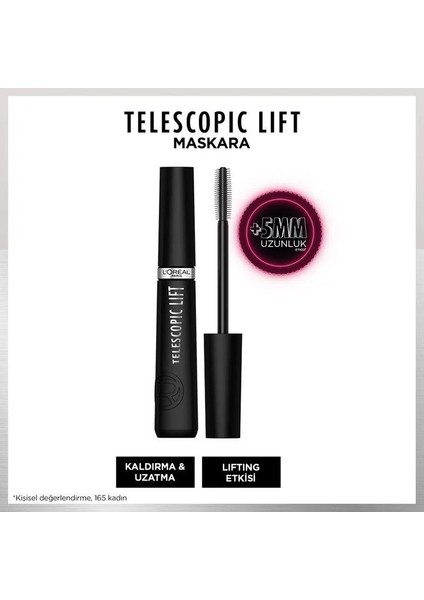 3 Adet Loreal Paris Telescopic Lift Maskara Siyah ve Rosıe Pamuk modelleri