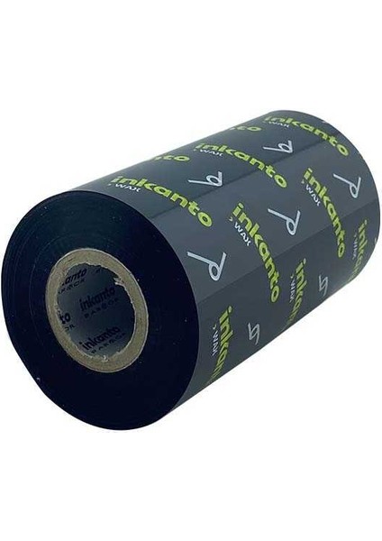 Wax Ribon 300 mt x 80 mm "inkanto", Premium Wax Ribon. Barkod Yazıcı Kartuşu.