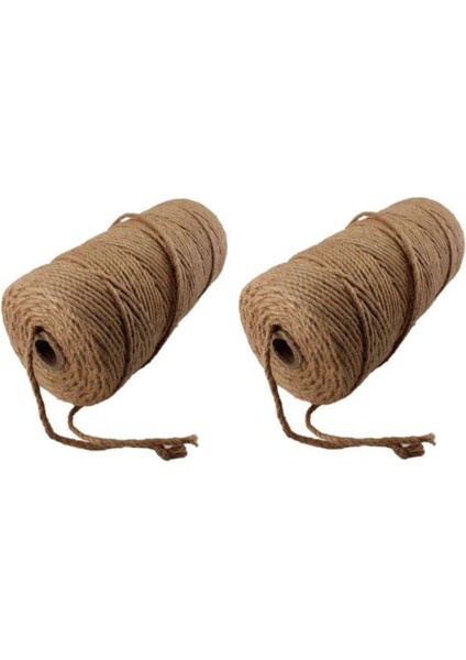 Makaralı 2li Jute Bahçe Ipi