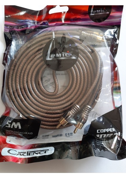 5m Bakır Rca Kablo %100 Coper FX5M Model