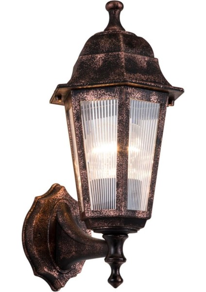 Modern bakır optik altıgen aplik, şık ve dekoratif aydınlatma, cam materyal, E27 duy, metalik renk fiyatları