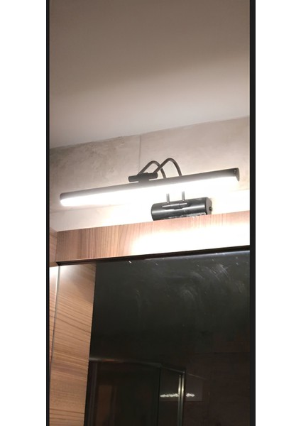 Şık Siyah Mat Günışığı Ayna Tablo Aydınlatması Kuğu ve Flüt Tasarımı fırsatları