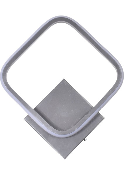 Modern gri LED duvar aplik, şık aydınlatma, alüminyum gövde, GU10 duy, çok alanlı kullanım