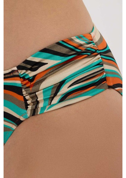 5644 Yeşil Desenli Toparlayıcı Bikini Takımı modelleri