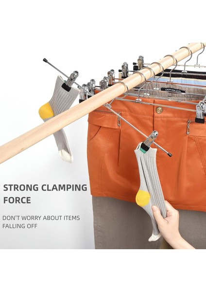 Mandallı Etek Askısı 40 cm Pratik ve Şık Metal Etek Askısı